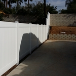 White Vinyl Fence