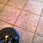 Tile and Grout Cleaning (During)