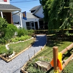 Front side walks and serv