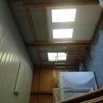 Unfinished garage interior