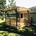 Custom deck with Pergola