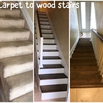 Carpet to wood stairs