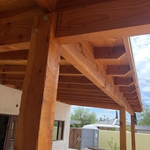Rough timber makes it feel warmer.