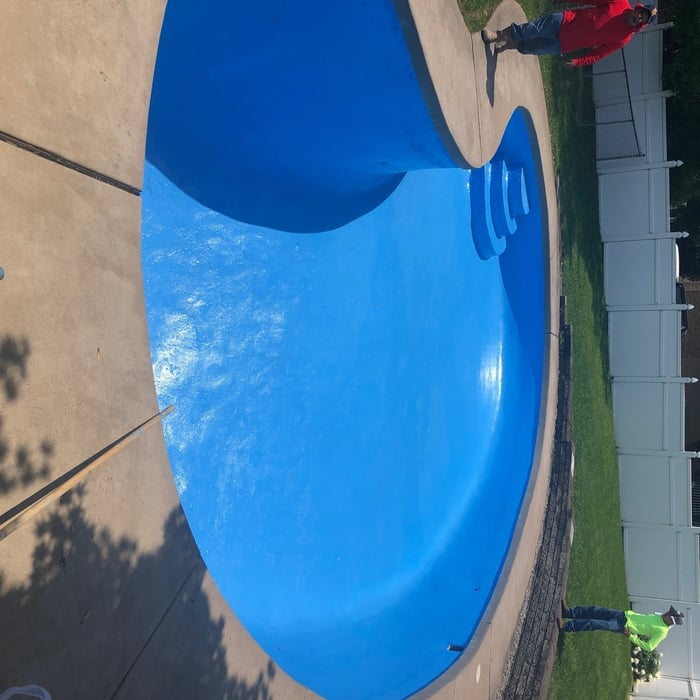 Bikini Blue Epoxy Paint Application