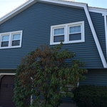 Vinyl siding after
