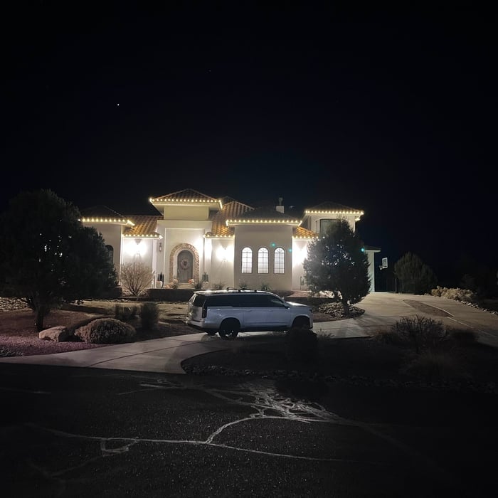 Holiday light install