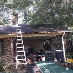 Replaced old shingle roof with metal roofing
