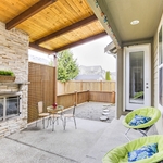 Patio Roof with Fireplace