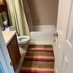 Before bath remodel