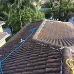 Back Side of House Roof Power wash