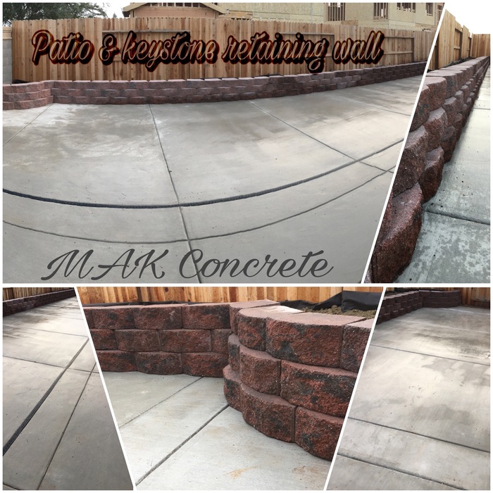 Retaining wall & Patio