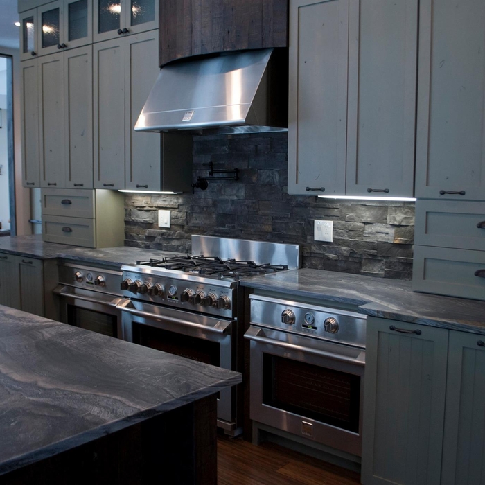 Black Fantasy Leather Granite