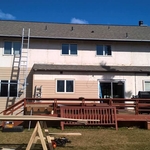 Back demo and siding