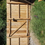 wood privacy fence
