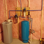 Softener and well tank