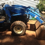 TurfCommander's Tractor preparing the lawn bed