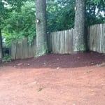 New flower bed installed prior to sod installation
