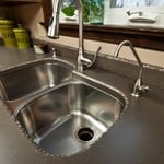 concrete countertop with matte finish