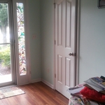 Entryway flooring and painting