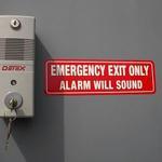 DETEX audible exit alarm