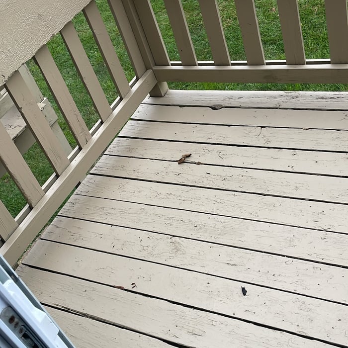 Porch painted