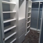 Small walk in closet
