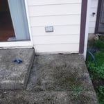 Exterior siding Patio slab