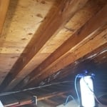 Attic cleaning after