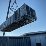 75 ton roof top package unit install