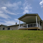 New Pavilion and Deck with a new metal roof