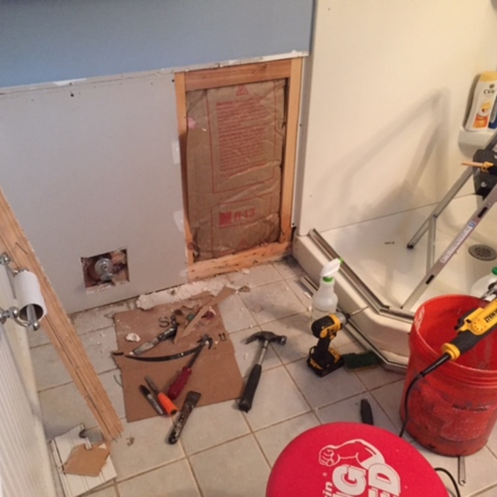 Removing water damaged materials