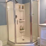 Install shower glass