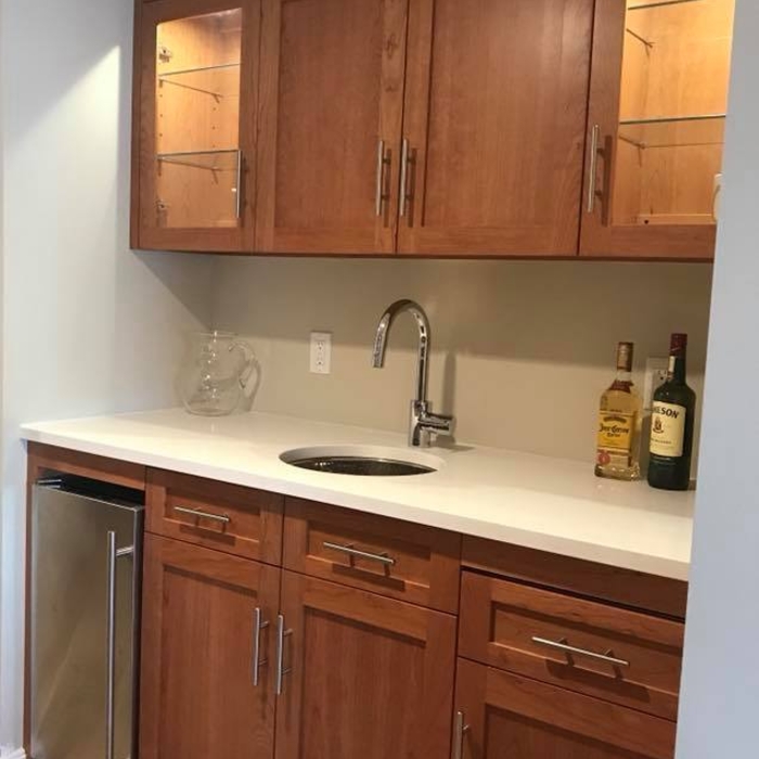 Natural Cherry Shaker Style Cabinetry