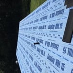 Synthetic felted roof