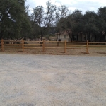 cedar split-rail fence