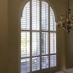 124" tall arch shutter