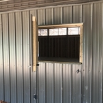 Exterior horse stall doors