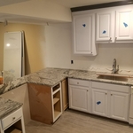 Stone countertop install