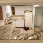 Kitchen counter install