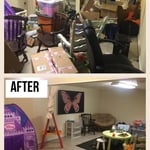 Before and after basement