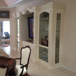 Linen painted wall unit