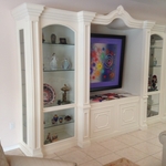 Linen painted wall unit
