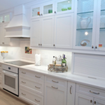 White, shaker kitchen