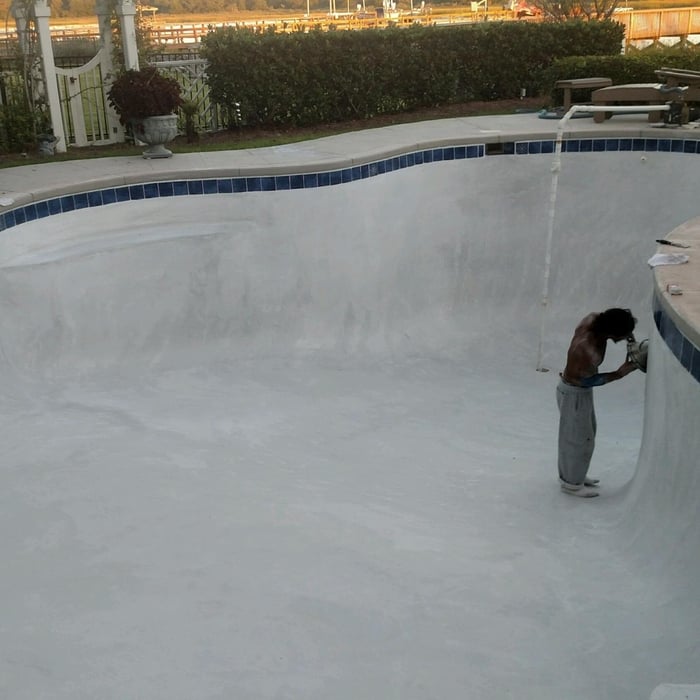 Re-plastering with Florida Gem