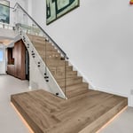 Glass stairs
