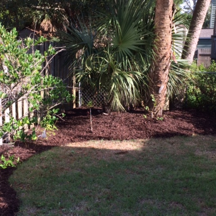 Completed mulching