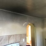 Heavy smoke damage