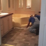 Master bath, floors and paint