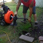 sewer cleaning from a clean out