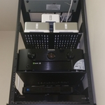 AV Rack in Closet
